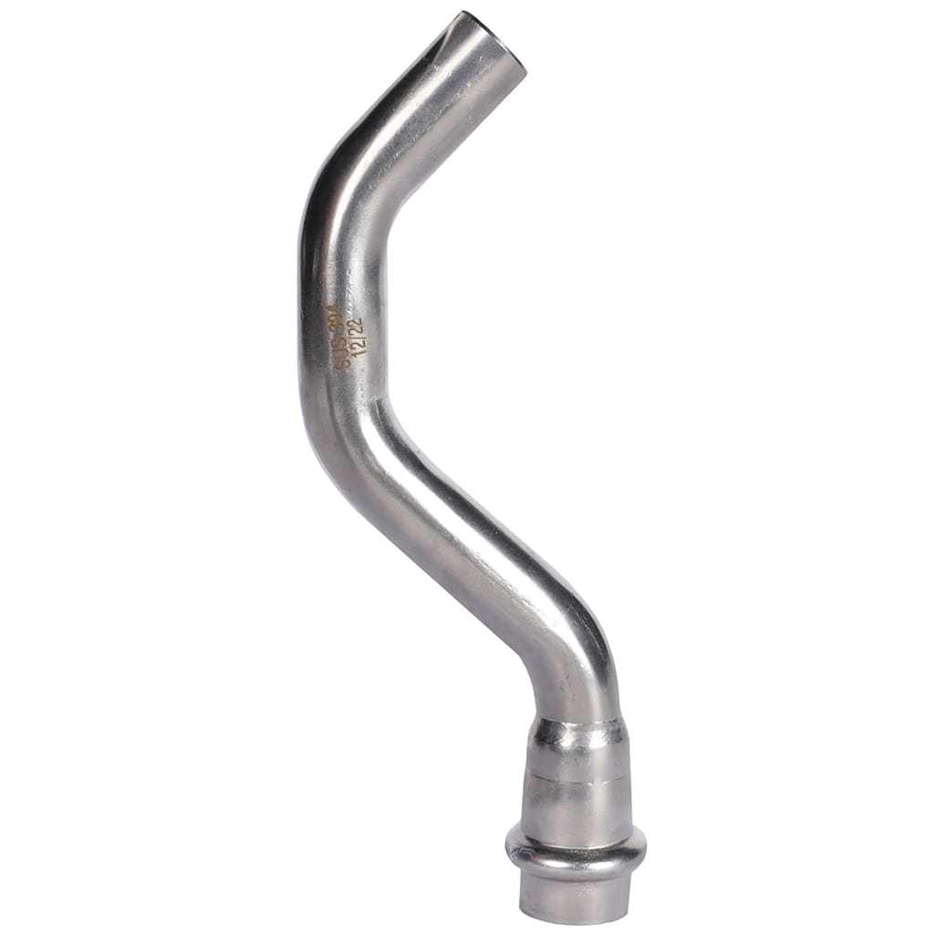 Обвод однораструбный-НПр, 18, из нержавеющей стали прессовой ROMMER