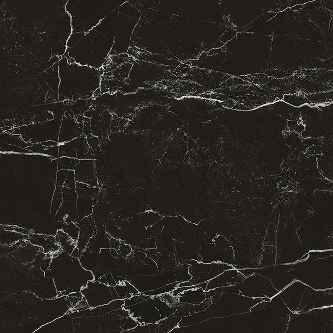 Керамогранит LAPARET Интенс Неро чёрный матовый карвинг, 595х595