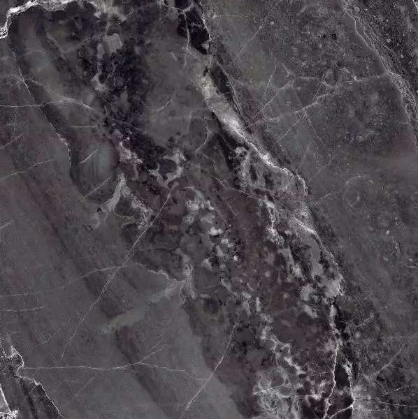 Керамогранит PrimaVera, Titan Black, 600x600, Темно-серый, Полированный, PR115