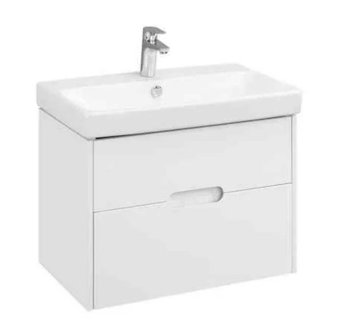 Тумба под раковину AQUATON Оливия 80 белый матовый 1A283101OL010