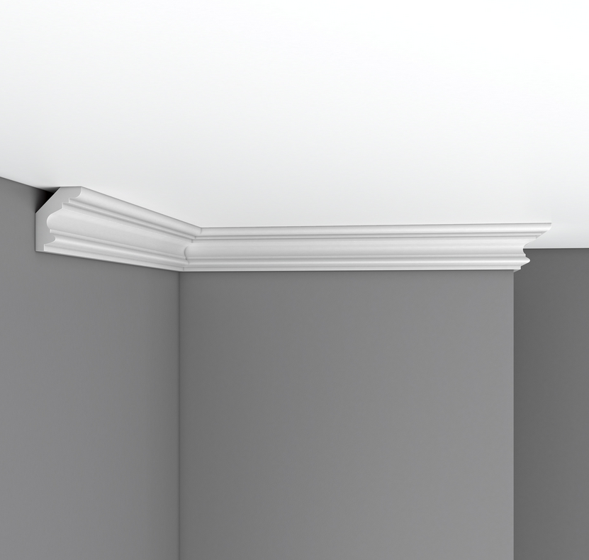 Плинтус потолочный гладкий DECOMASTER 96686 (50*38*2400мм)