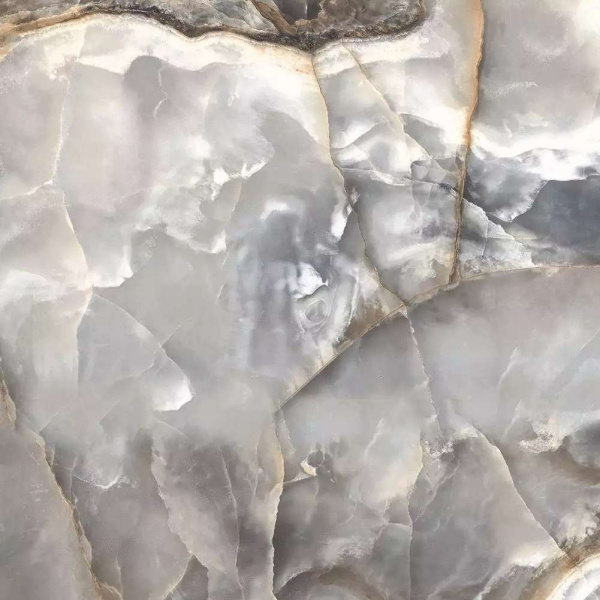 Керамогранит PrimaVera, Honey Onyx Sky, 600x600, Светло-серый, Полированный, PR119