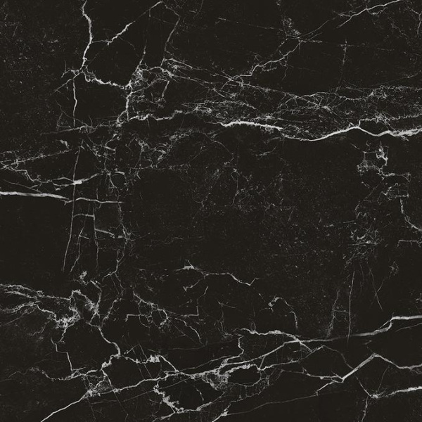 Керамогранит LAPARET Интенс Неро чёрный матовый карвинг, 595х595