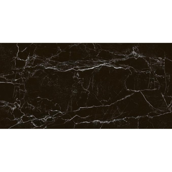 Керамогранит LAPARET Интенс Неро чёрный матовый карвинг, 595х1191