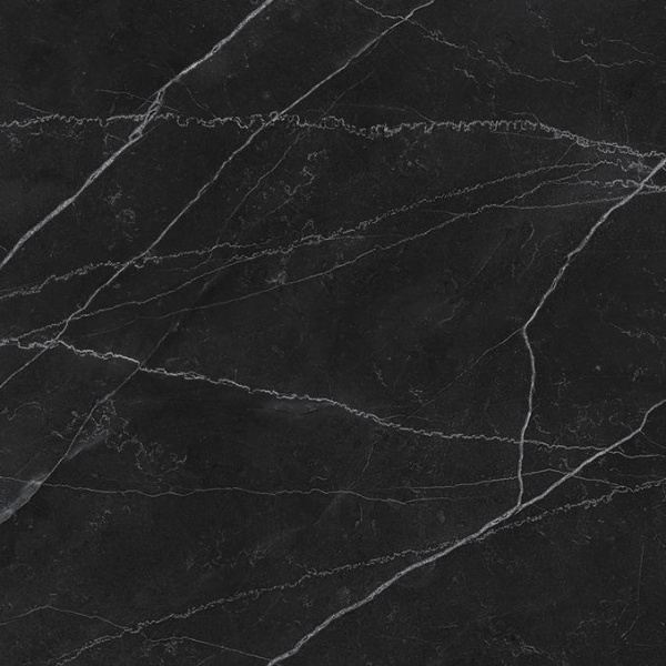 Керамогранит LAPARET Опера Неро чёрный матовый карвинг, 595х595