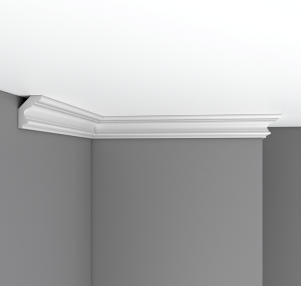 Плинтус потолочный гладкий DECOMASTER 96686 (50*38*2400мм)